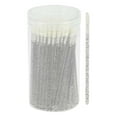 thumbnail image 1 of Unique Bargains 100 Pcs Disposable Barreled Lip Brush for Vacation Black Plastic Flocking, 1 of 5