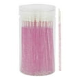 thumbnail image 1 of Unique Bargains 100 Pcs Disposable Barreled Lip Brush for Vacation Purple Red Plastic Flocking, 1 of 5