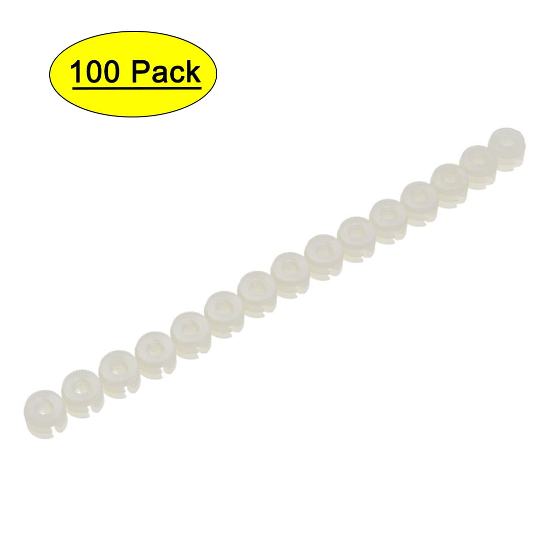 Unique Bargains 100 Pcs Furniture Connector Fittings White Hard Plastic