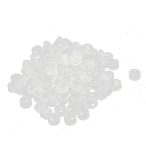 Unique Bargains 100 Pcs Nylon Cylinder LED Spacer Holder Support 3mm x 2mm Clear