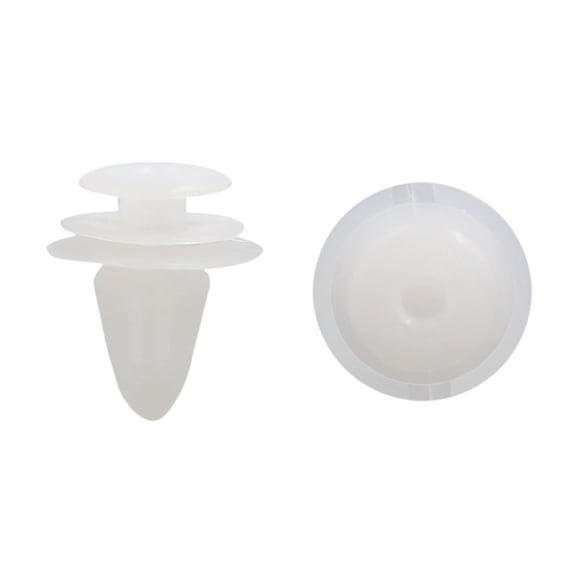 Unique Bargains 100 Pcs White 10mm Hole Plastic Rivet Trim Panel Door Retainer Clips for Auto