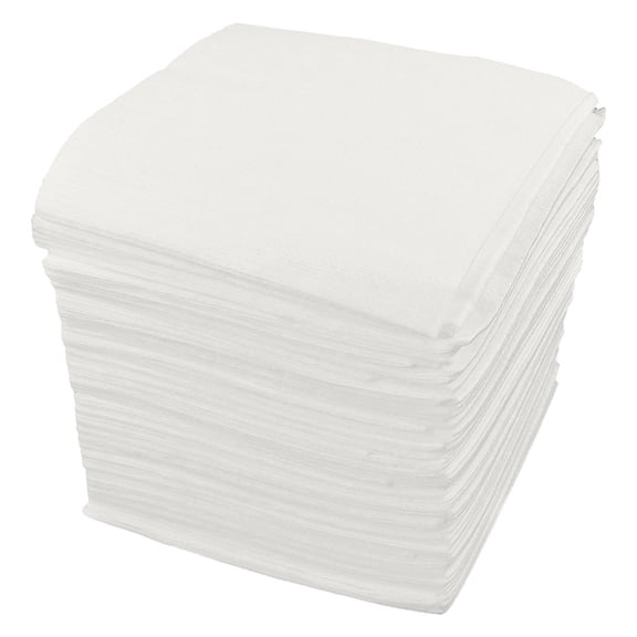 Unique Bargains 100 Pcs White Dustless Cleanroom Wipers Wiping Cloth 10" x 10"