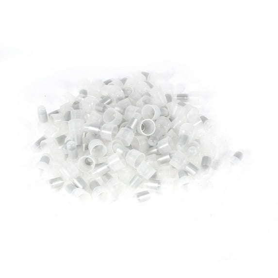 Unique Bargains 100 x CE5 AWG12-10 White Plastic Crimp Closed End Wire Connectors Covers Caps