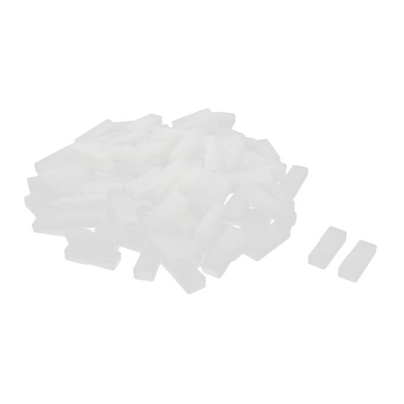 Unique Bargains 100Pcs 6.3mm 2Pin Plastic Insulation Car RC RV Boat Female Spade Connector Terminal