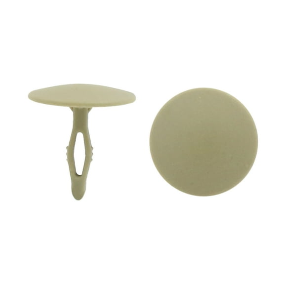 Unique Bargains 100Pcs Beige 4mm Hole Diameter Trim Boot Plastic Rivets Clips Fastener Retainer