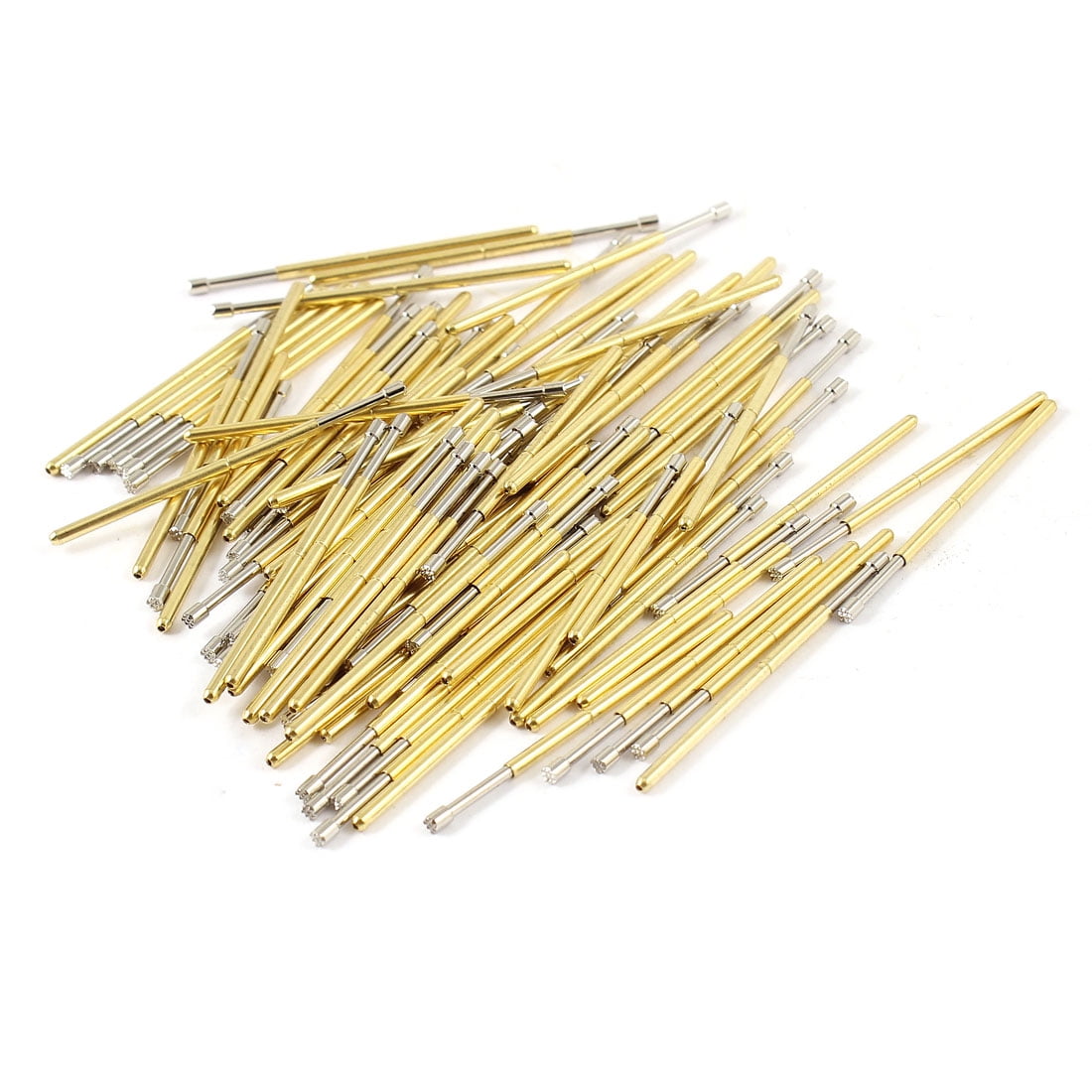 Unique Bargains 100Pcs P100-H2 1.5mm 9-Point Plum Tip Spring PCB ICT ...