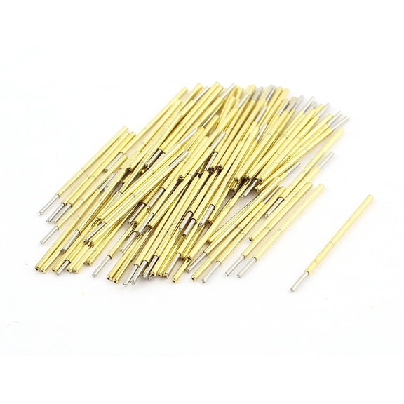 Unique Bargains 100Pcs P50-Q1 Dia 0.68mm Length 16.55mm 75g Spring Test Probe Pin