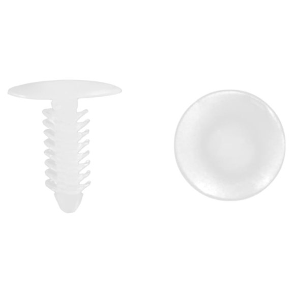 Unique Bargains 100Pcs Plastic 8mm Hole Dia Car Auto Screw Fastener Rivet Retainers Hood Clip