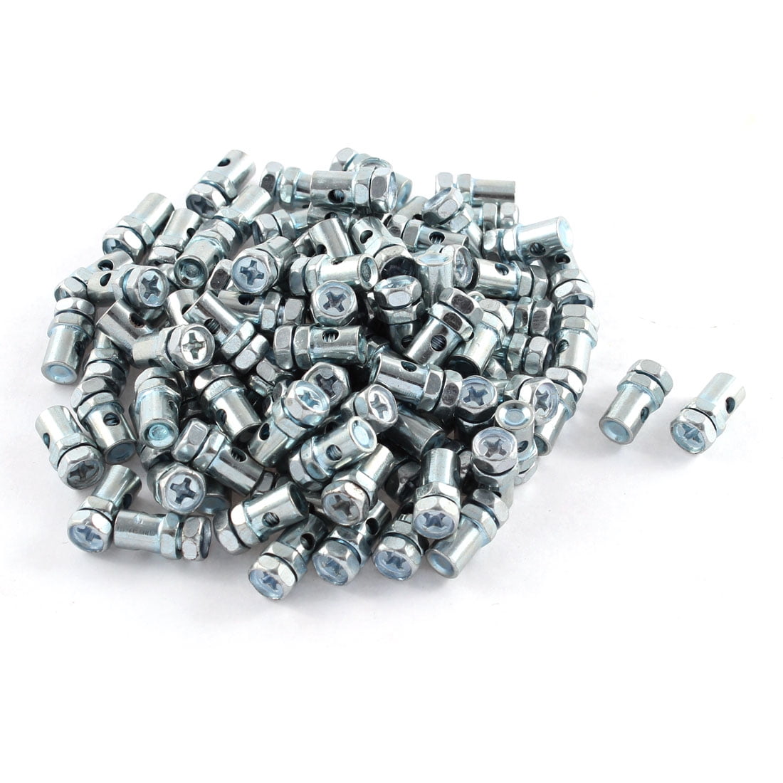Unique Bargains 100Pcs Universal Brake Line Cable Wire Fixed Screw Fastener for Motorcycle