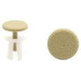 thumbnail image 1 of Unique Bargains 100Pcs White Beige Car Plastic Rivets Weatherstrip  Fastener Clip 8mm, 1 of 2