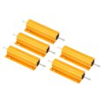 thumbnail image 1 of Unique Bargains 100W 1 Ohm Aluminum Shell Resistor Housing Resistor Housed Case Wirewound Resistors Power Resistor, 5 Pack, 1 of 5