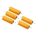 thumbnail image 1 of Unique Bargains 100W 10 Ohm Aluminum Shell Resistor Housing Resistor Housed Case Wirewound Resistors Power Resistor, 5 Pack, 1 of 5