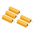 thumbnail image 1 of Unique Bargains 100W 12 Ohm Aluminum Shell Resistor Housing Resistor Housed Case Wirewound Resistors Power Resistor, 5 Pack, 1 of 5