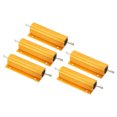 thumbnail image 1 of Unique Bargains 100W 3 Ohm Aluminum Shell Resistor Housing Resistor Housed Case Wirewound Resistors Power Resistor, 5 Pack, 1 of 5