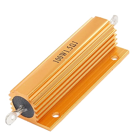 Unique Bargains 100W Power 5% 1.5 Ohm Resistance Aluminum Case Resistor