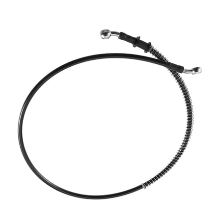 Unique Bargains 100cm AN3 M10 Car Hydraulic Brake Line Oil Pipe Fitting 28° 28° Stainless Steel for Car Motorcycle Black