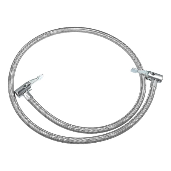 Unique Bargains 100cm Car Tire Inflator Extension Hose with Undeflatable Chuck Lock Air Pump Tire Valve Connection Pipe