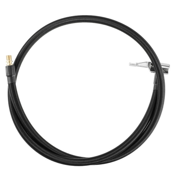 Unique Bargains 100cm Tire Inflator Hose Adapter Locking Tube Air Valve Chuck for Car Vehicle Universal