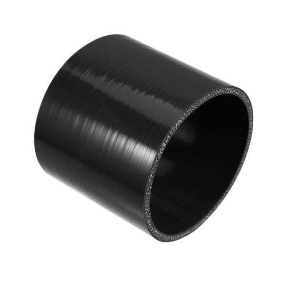 Unique Bargains 100mm 3.94" Long Universal Car Straight Silicone Coupler Turbo Pipe Replacement Black