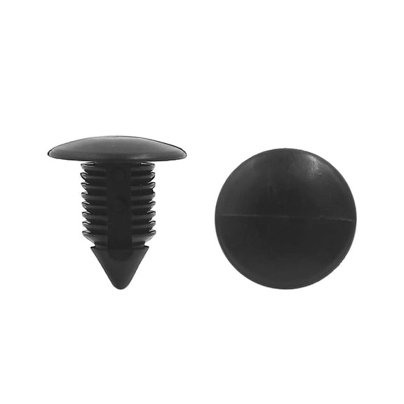 Unique Bargains 100pcs 11mm Hole 21mm Head Car Plastic Trim Door Panel Retainer Clip Rivet Black