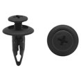 thumbnail image 1 of Unique Bargains 100pcs 6.3mm Plastic Black Car Rivets Fastener Fender Bumper Push Pin Clips, 1 of 3