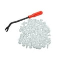 thumbnail image 1 of Unique Bargains 100pcs 8mm Plastic Rivets Clips Car Door Panel Retainer Fasteners Screws, 1 of 5