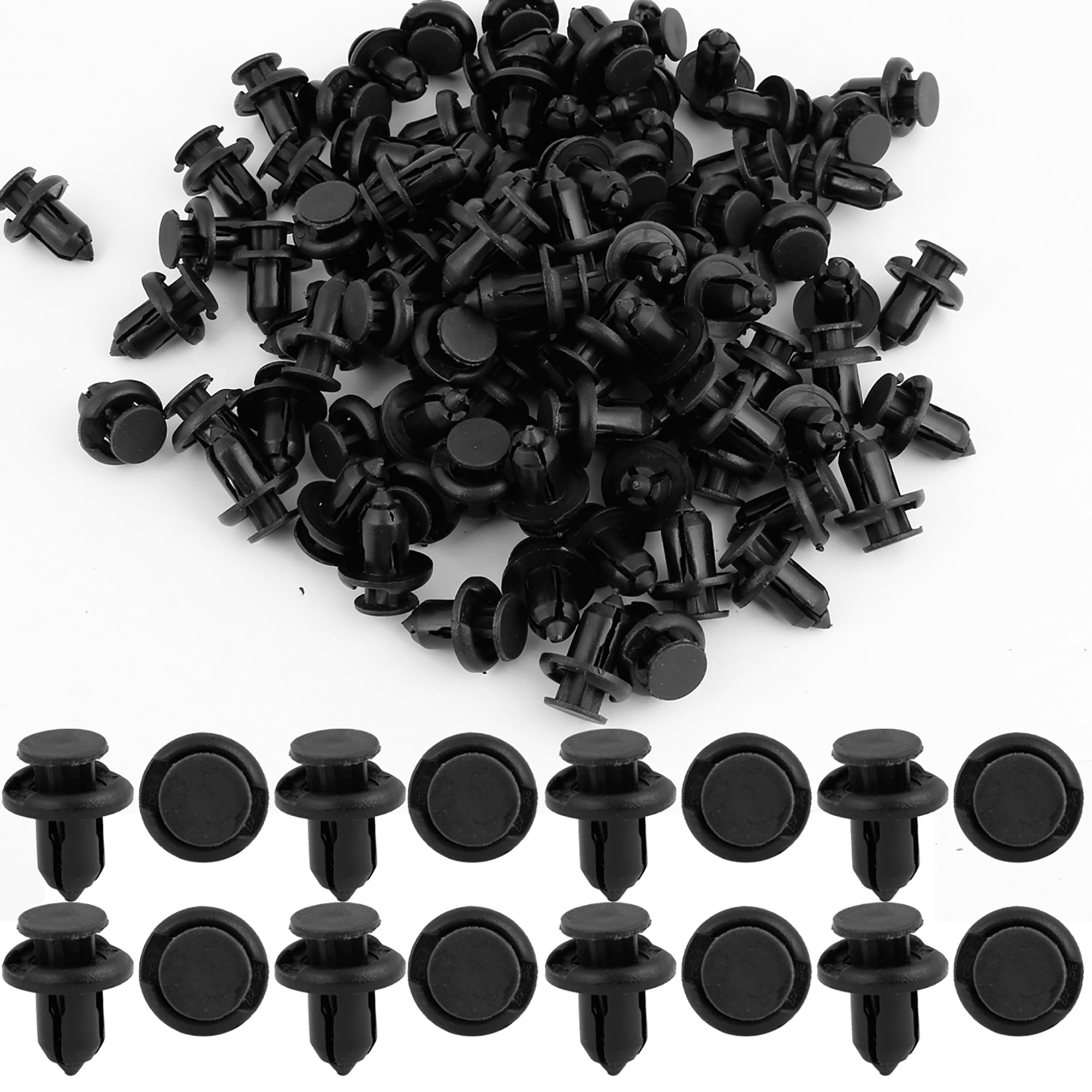 Unique Bargains 100pcs Bumper Fender Hood  Retainer Clips Fasteners