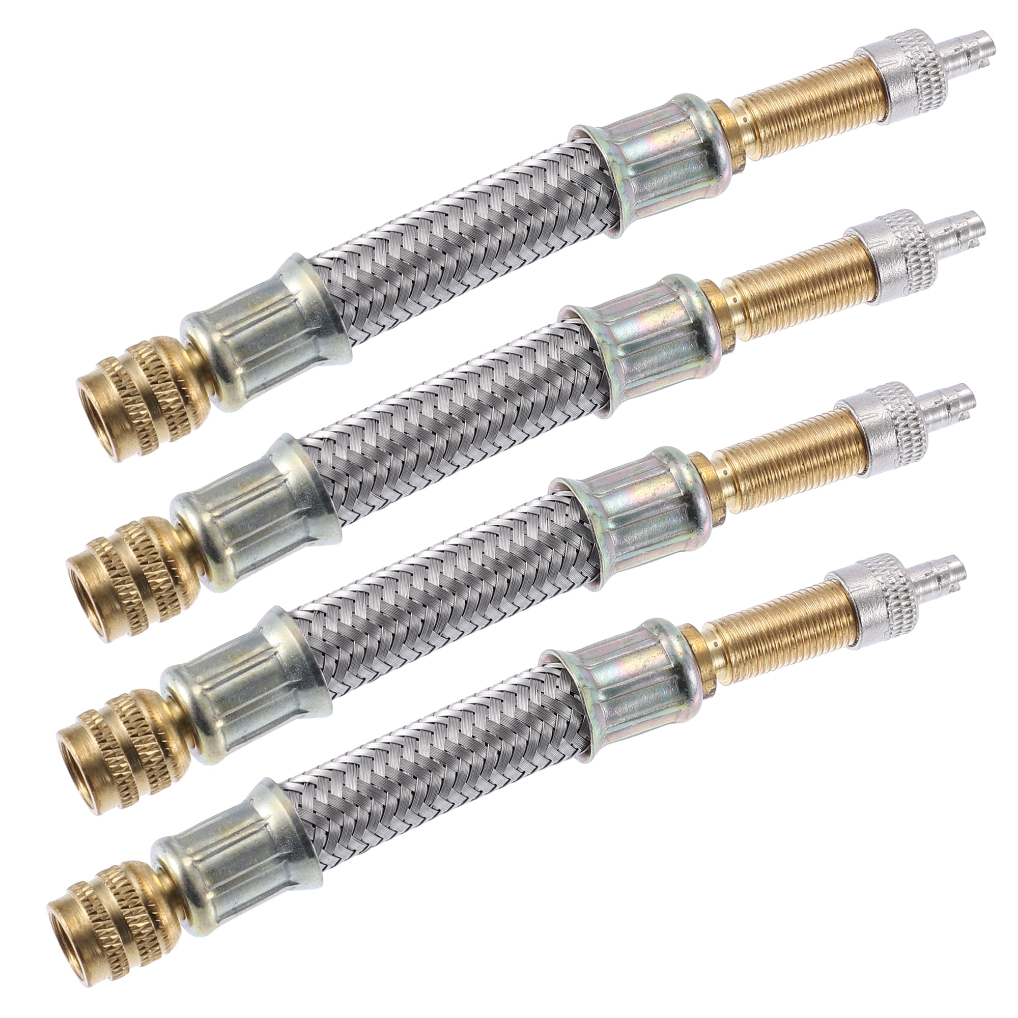 Unique Bargains 103mm 4.06 Inch Tire Inflator Air Extension Hose Adapter Set of Four