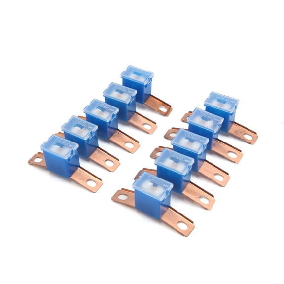 Unique Bargains 10Pcs 100A 32V Blue Plastic Cars Vehicle Push-in Type Male PAL Cartridge Fuses