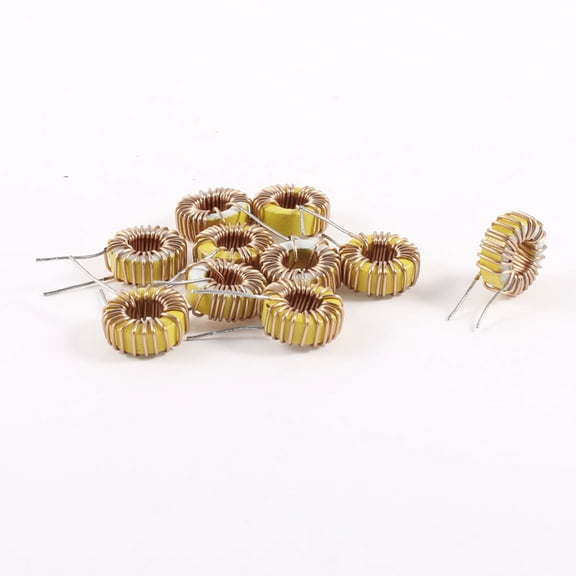 Unique Bargains 10Pcs 22uH 21mOhm 3Amp Coil Ring Winding Toroid Toroidal Inductor