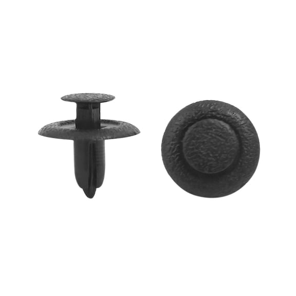 Unique Bargains 10Pcs 6mm Hole Retainer Clips Plastic Rivets Flaps Bumper Fender Push Clips