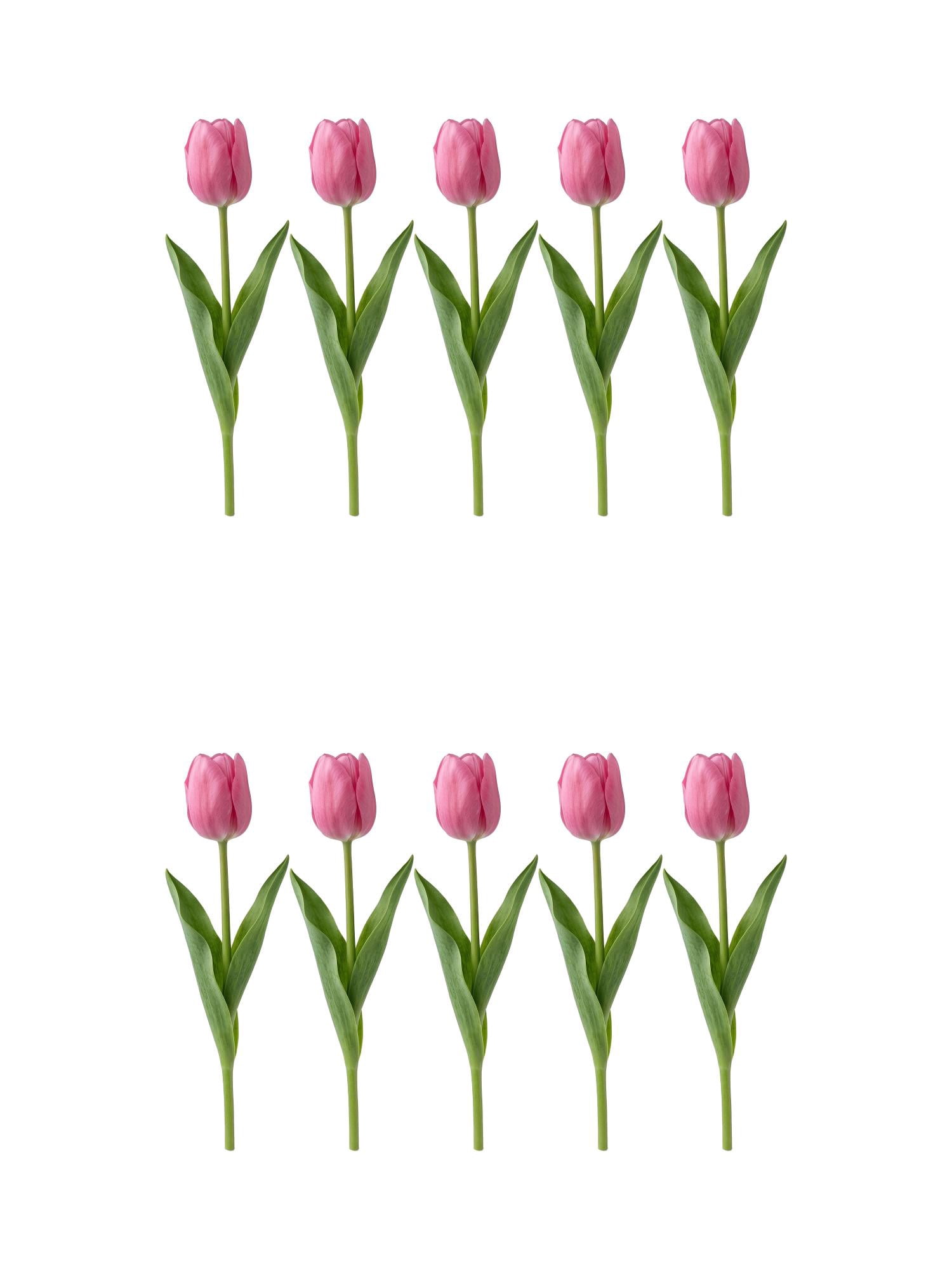 Unique Bargains 10Pcs Artificial Flowers Real Touch Tulips Mini Bouquet Light Purple 9.8"