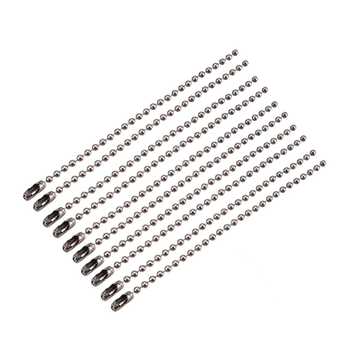 Unique Bargains 10Pcs Metal Bead Clasp Ball Connector Chain