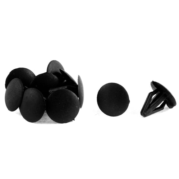Unique Bargains 10Pcs Black Plastic Splash Defender Carpet Floor Fastener Clips for Honda