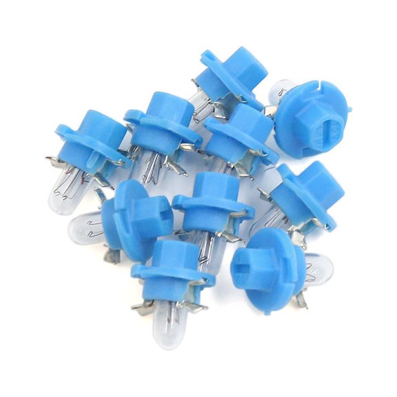 Unique Bargains 10Pcs DC 12V 1.1W Yellow B8.4 Dashboard Indicator Light Bulb for Car Internal
