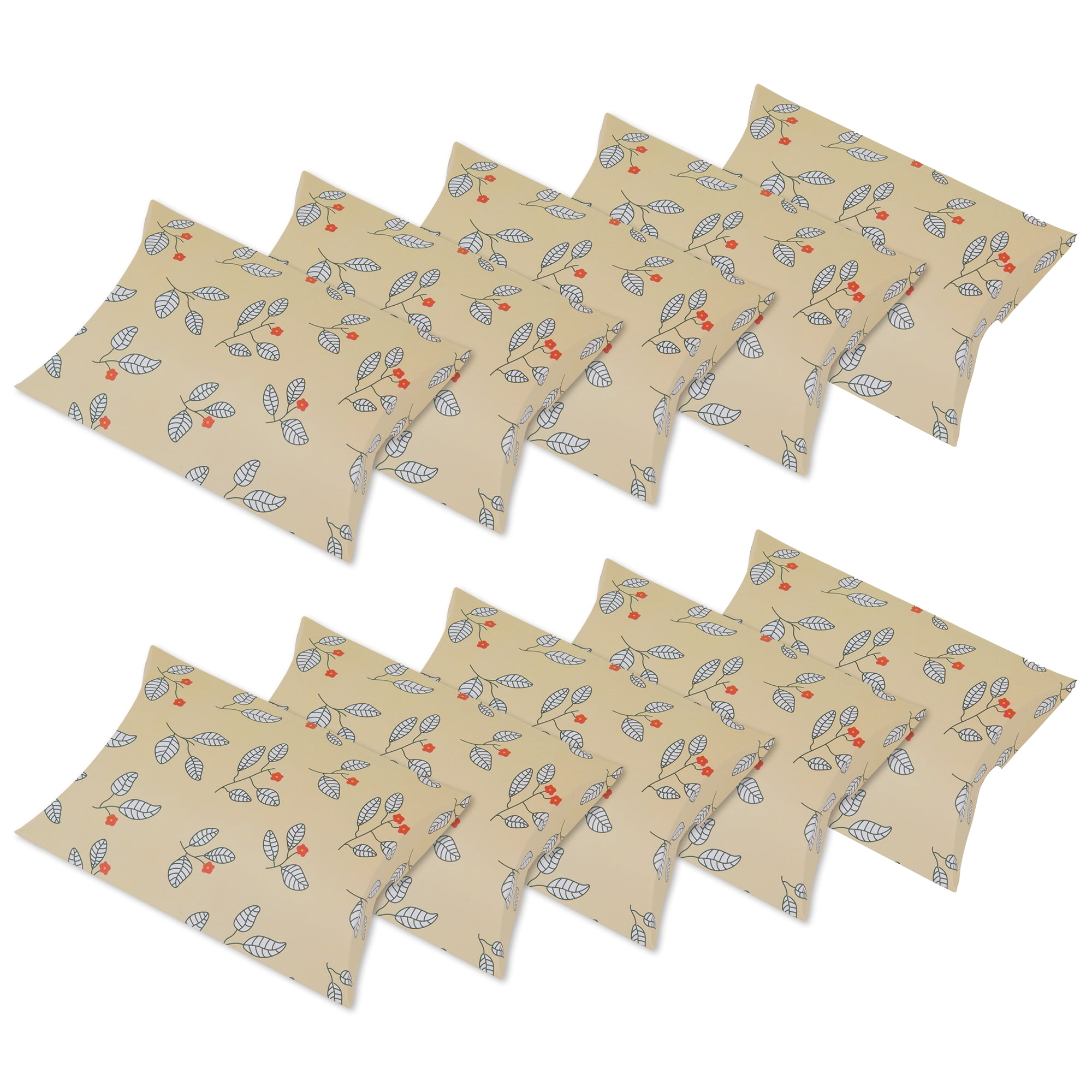 Unique Bargains 10Pcs Elegant Tiny Empty Slim Treat Gift Box Yellow 5.5"x3.9"x1.1"