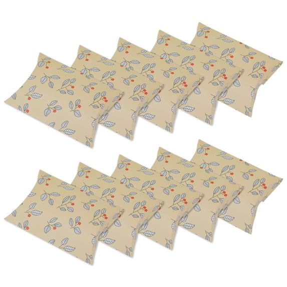 Unique Bargains 10Pcs Elegant Tiny Empty Slim Treat Gift Box Yellow 5.5"x3.9"x1.1"