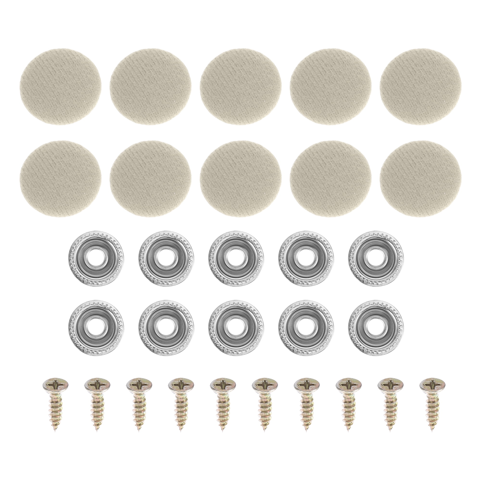 Unique Bargains 10Pcs Headliner Button Buckle Repair Clip for Car Roof Interior Beige