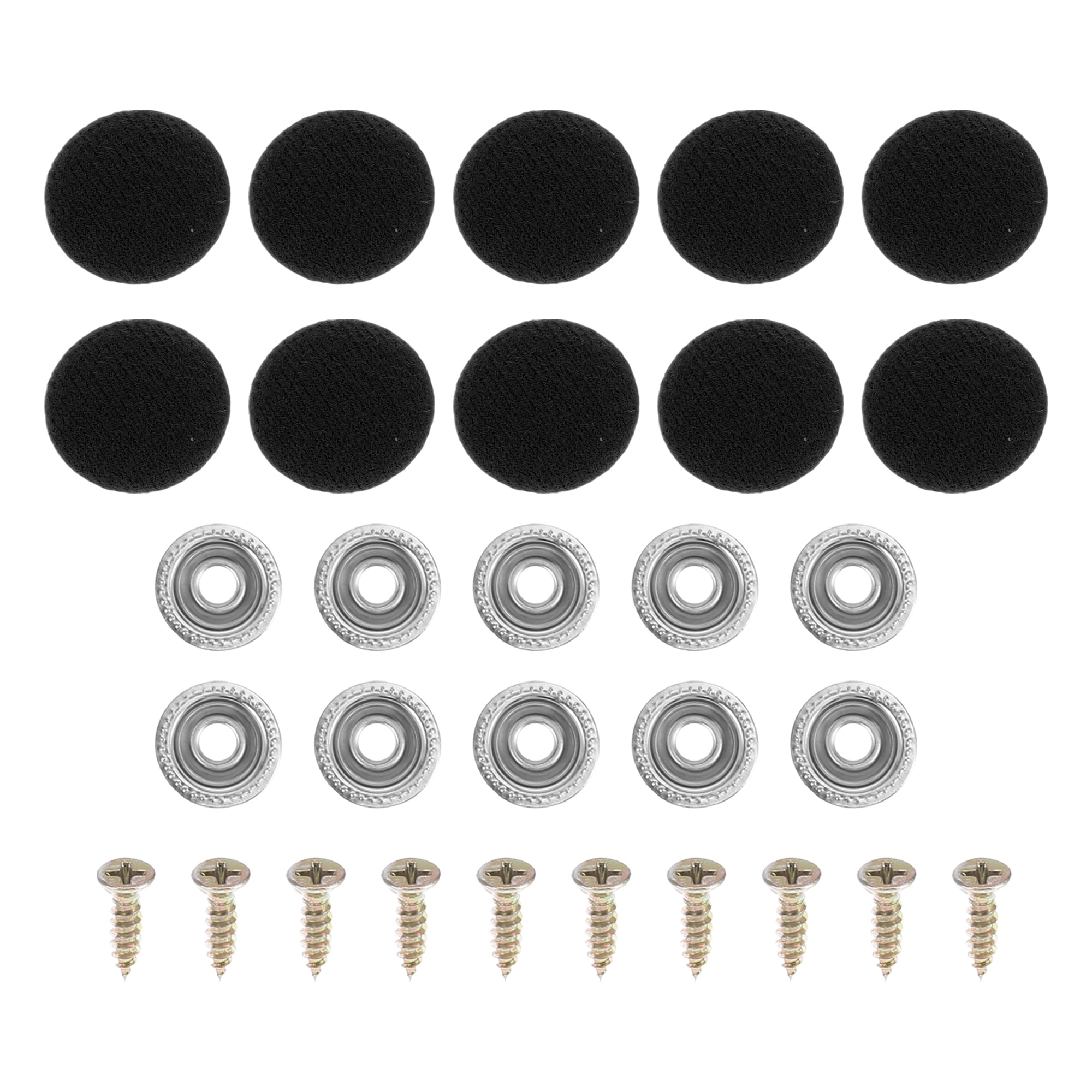Unique Bargains 10Pcs Headliner Button Buckle Repair Clip for Car Roof Interior Black