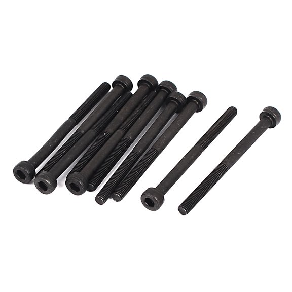 Unique Bargains M3x40mm 12.9 Alloy Steel Hex Socket Screws Partially Threaded Bolt Black 10Pcs