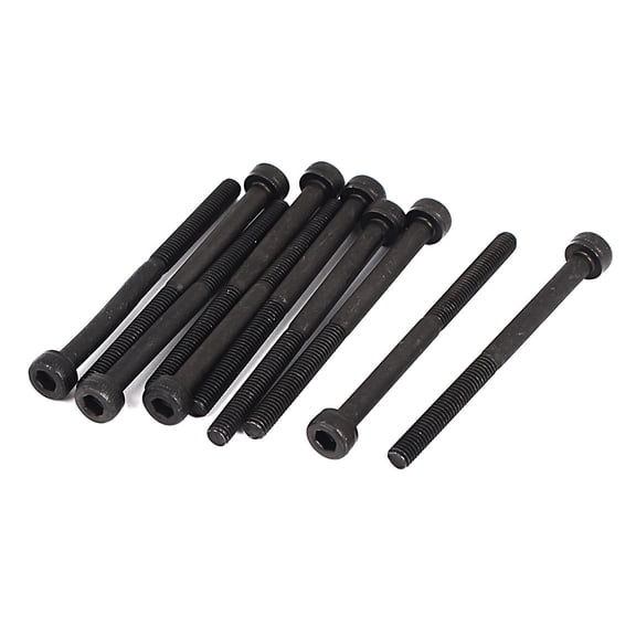 Unique Bargains M3x40mm 12.9 Alloy Steel Hex Socket Screws Partially Threaded Bolt Black 10Pcs