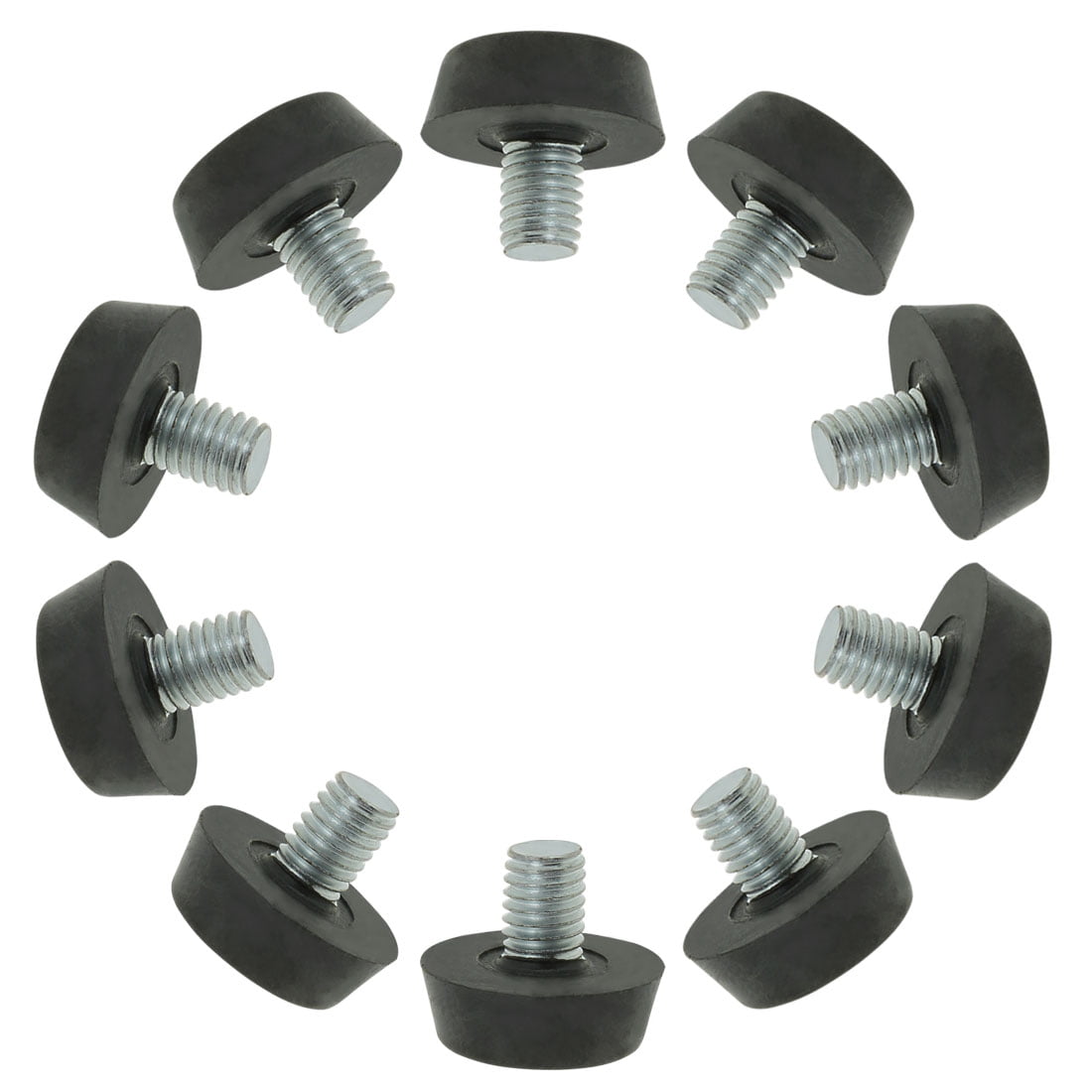 Unique Bargains 10Pcs M8 x 10 x 22mm Adjustable Leveling Feet for Table Desk Cabinet Leg
