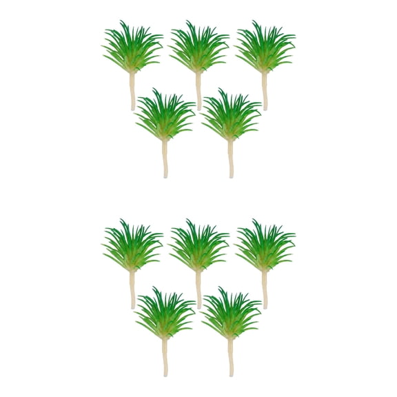 Unique Bargains 10Pcs Mini Artificial Air Plants 2.8" Green