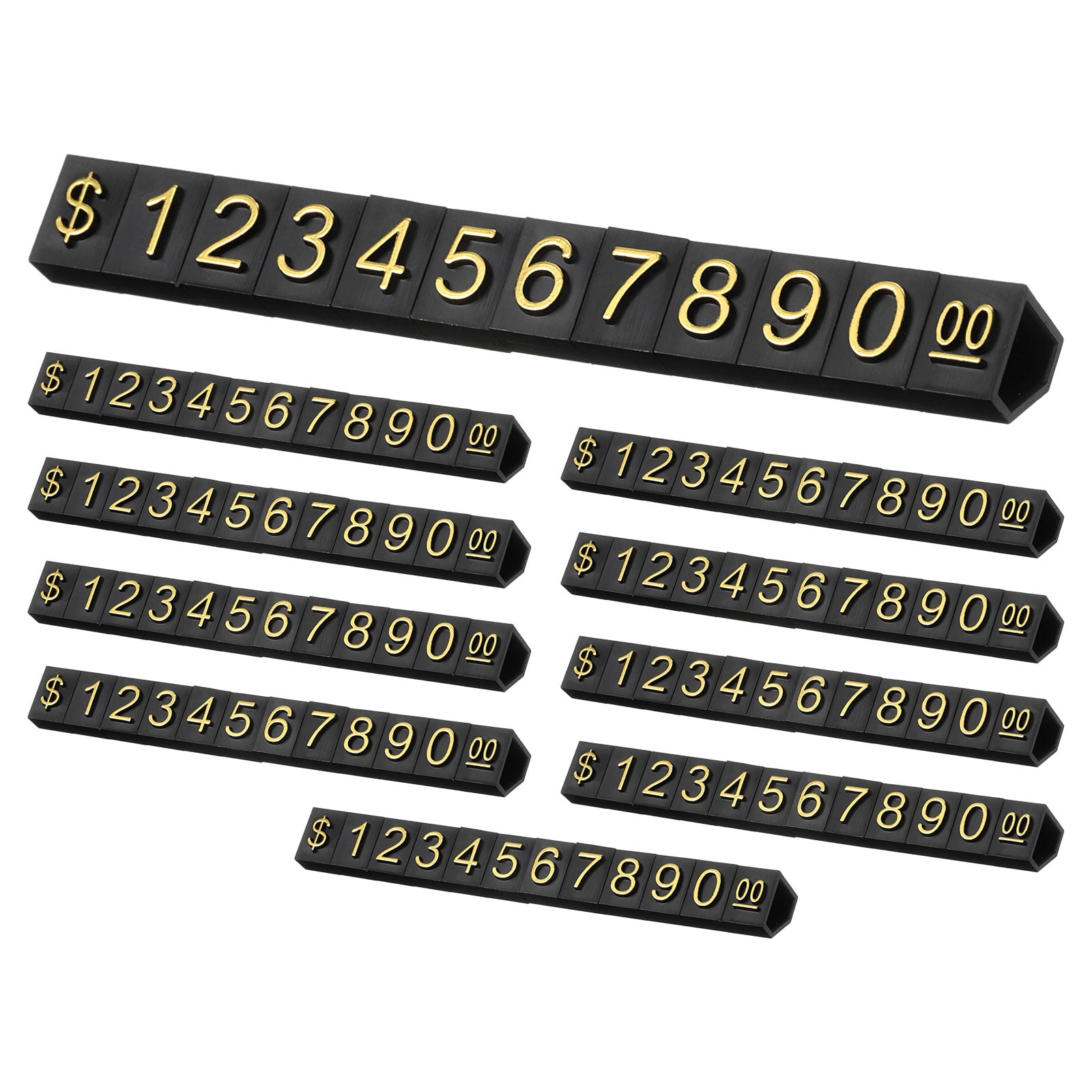Unique Bargains 10Pcs Price Display Cube Adjustable Price Tag Stand Removable Mini Tag Kit
