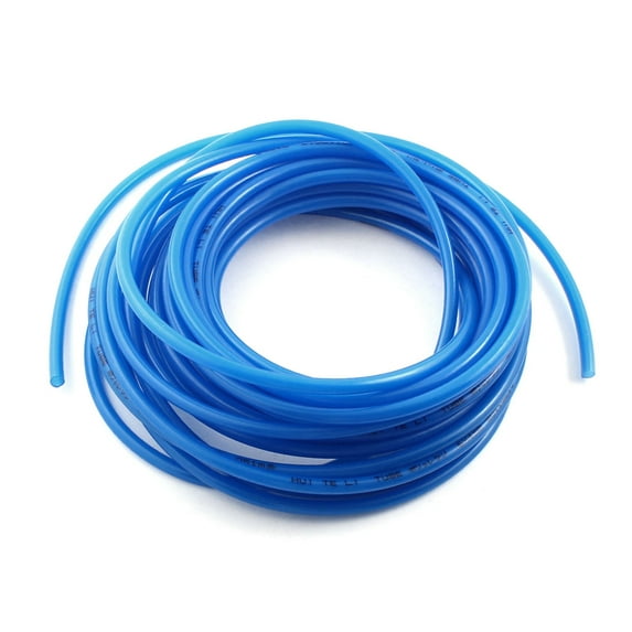 Unique Bargains 10m 33ft Long Blue Air Hose Line PU Tube 6mm OD 4mm Inner Dia