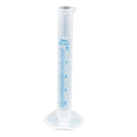 Unique Bargains 10ml Laboratory Solution Liquid Measurement Graduated Cylinder Thicken