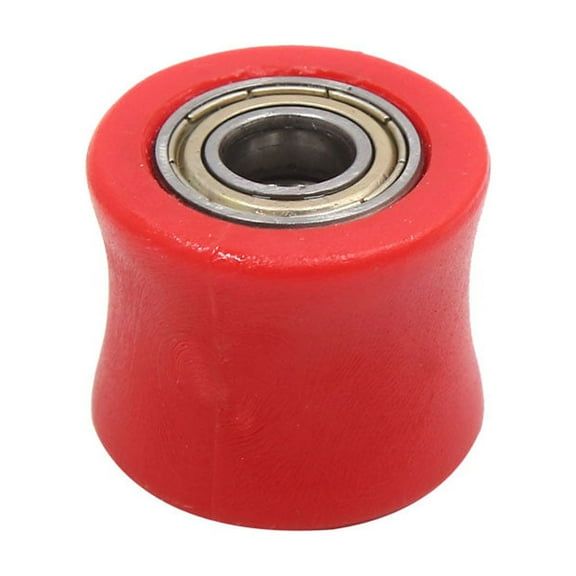 Unique Bargains 10mm Chain Roller Pulley Tensioner Wheel Guide Red for Motorcycle ATV Quad