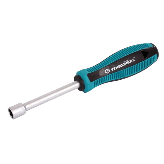 Unique Bargains 10mm Hexagon Nut Hex Socket Wrench Screwdriver Hand Tool Black Green