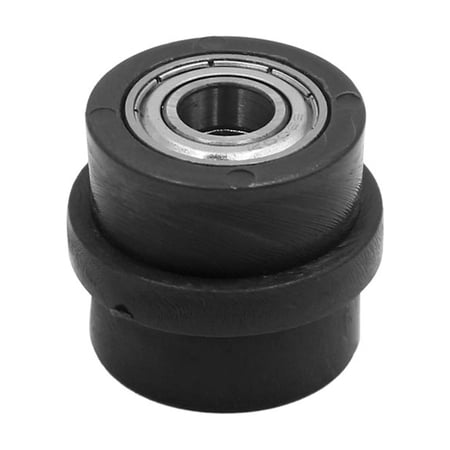 Unique Bargains 10mm Inner Hole Chain Roller Pulley Tensioner Wheel Guide Black for Motorcycle
