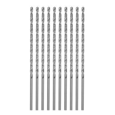 Unique Bargains 10pack Extra Long Drill Bits, 3mm HSS Drill Bit with High Speed Steel 120mm Length for Metal Wood Plastic